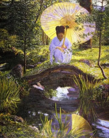 En un jardín japonés 1898-1901