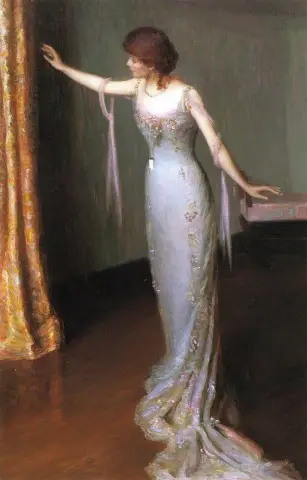 Senhora em vestido de noite 1911