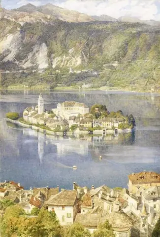 Isla San Giulio Lago D Orta 1898