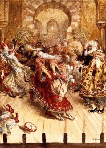 Пантомима в Хрустальном дворце с Х. Коулом и капитаном Фоуком, 1864 г.