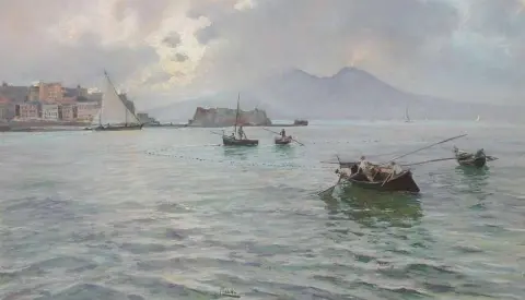 Fiskebåter i Napolibukten