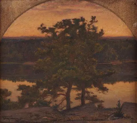 Den Ljusa Natten Sketch Ca. 1898-99
