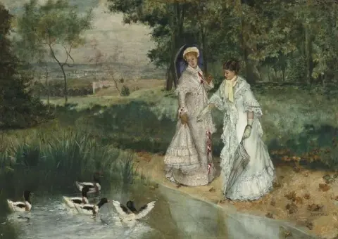 Элегантес на прогулке 1878