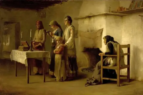 Preghiera prima della comunione a Megara 1890