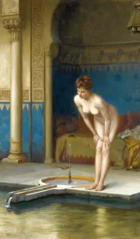Giovane Donna Al Bagno
