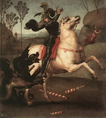 Saint George kjemper med dragen