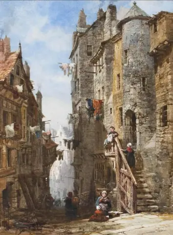 Utsikt over gamle Edinburgh