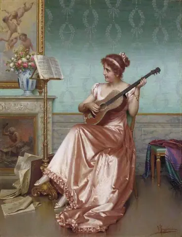 En la sala de música