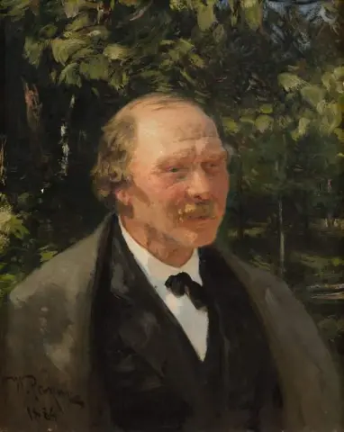 Portrait Of A.g. Bielopolskiy 1884