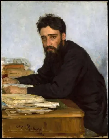 Portrait Of Writer Vsevolod Mikhailovich Garshin