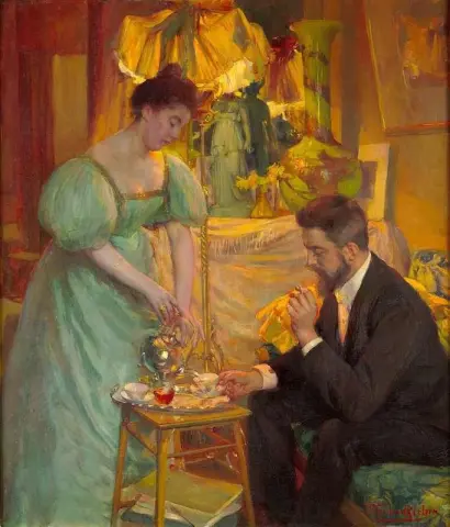 Los pintores Juliette y Rodolphe Wytsman