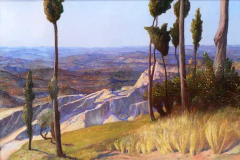 Pisanslätten från Volterra 1892