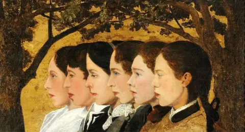 Six Portraits Of The Potter Herman A. Kahler S Children