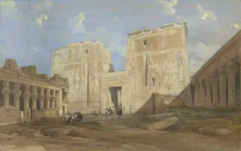 Entrance To The Temple Of Isis Philae 1838