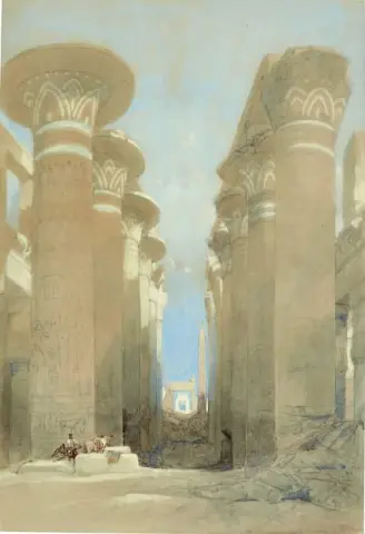 The Great Hall At Karnak Thebes Egypt 1838