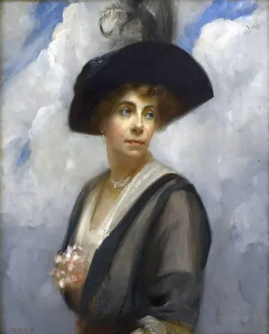 Mevrouw May Valentine-bruin 1919