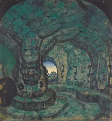 La torre una escenografía para la princesa Maleine 1913