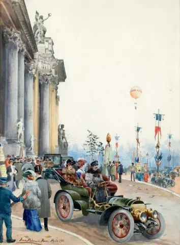 Mercedes fuera del Grand Palais