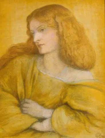 Mujer de amarillo 1863