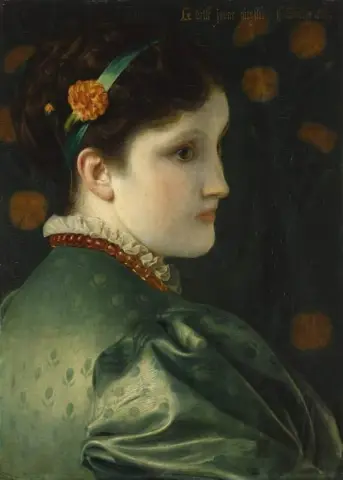 Den vackra gula väggblomman 1869