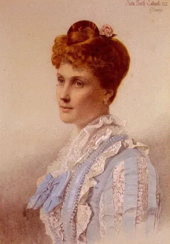 Porträtt av Anita Smith 1888