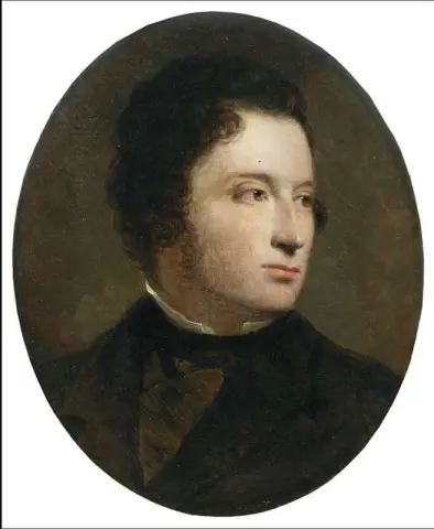 Porträtt av Anthony Sandys, konstnärens far 1849