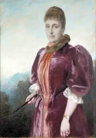 Porträtt av Eleanor Petre ca 1880