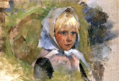 スカーフをかぶった少女 1880