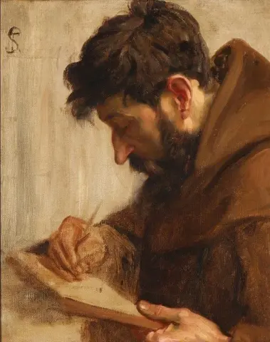 A Monk Writing