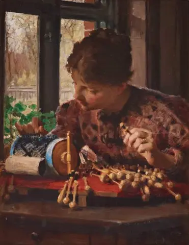 Die Spitzenklöpplerin 1886
