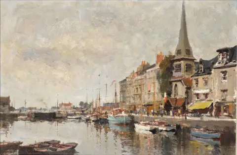 O porto Honfleur França