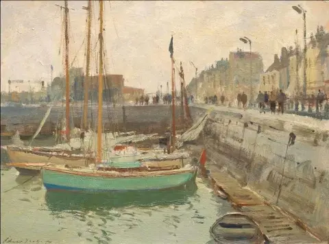 Il bacino dello yacht Ostenda 1950