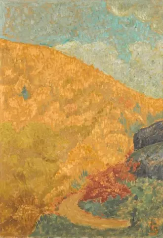 Paisaje otoñal en Chateauneuf Ca. 1919