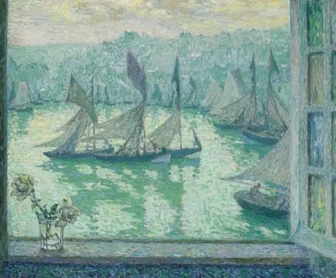 Finestra sul porto di Honfleur 1922