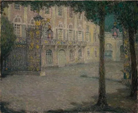 La plaza de la Carriere a la luz de la luna Nancy 1927