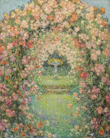 El jardín de rosas de Gerberoy 1926