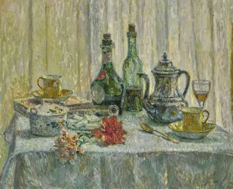 La mesa frente a la ventana 1921