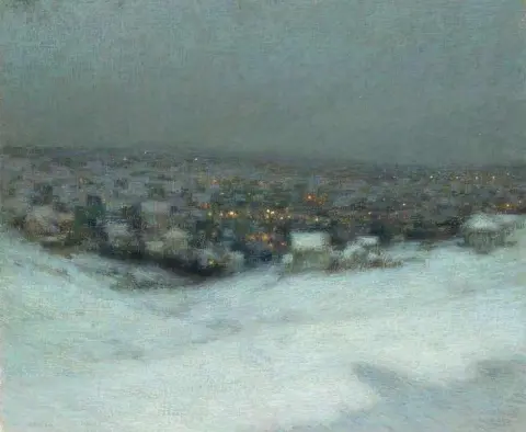 Nieve a la luz de la luna 1903