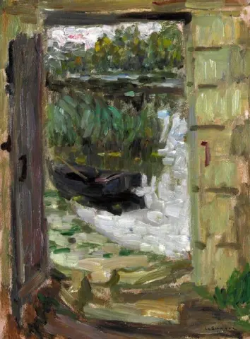 Dør ved elven Montreuil-Bellay ca. 1916
