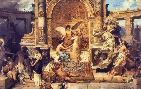 Design Of Curtain For The Juliusz S Owacki Theatre In Krakow 1894