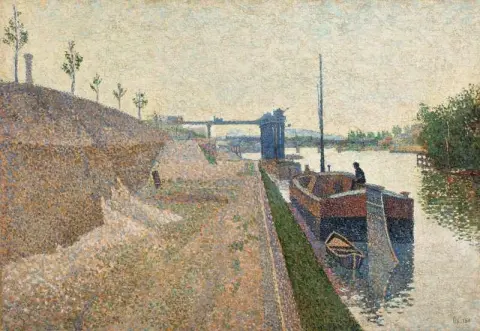 Quai De Clichy. Tempo grigio 1887