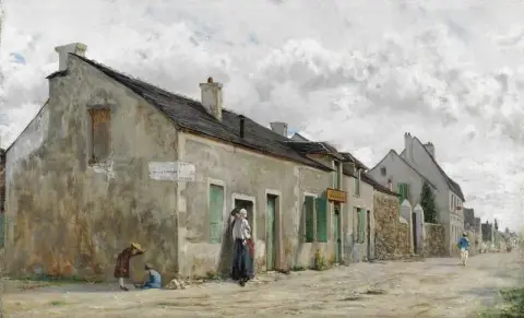Village Street South Of Paris