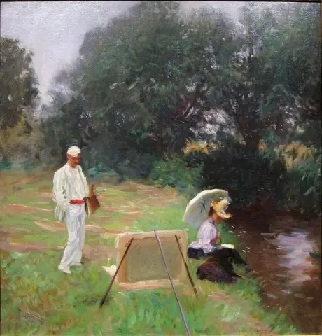 Pintura de Dennis Miller Bunker em Calcot 1888