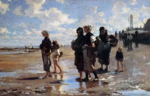 Austernsammler von Cancale 1878