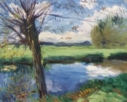 Flussufer in der Nähe von Oxford, ca. 1888