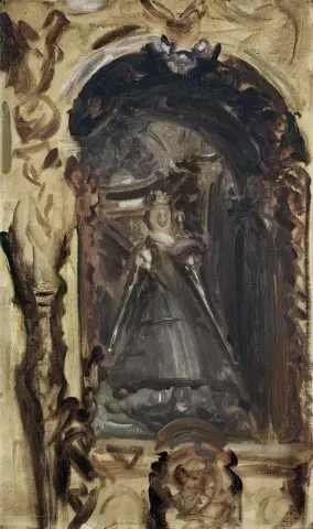 Spanische Madonna mit Kind, ca. 1895