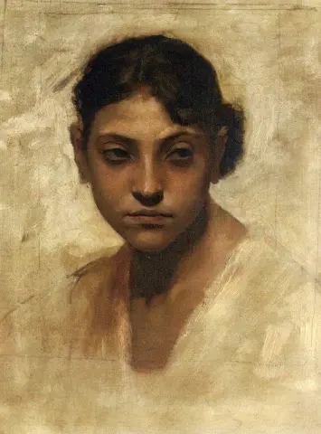 Studie von Rosina Ferrara, ca. 1878