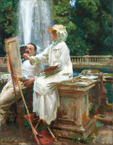 La Fuente Villa Torlonia Frascati Italia 1907