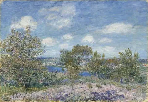 Maj eftermiddag vid By Near Moret-sur-loing ca 1882
