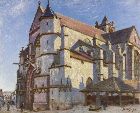 La Vieille Eglise De Moret Le Matin Au Soleil 1894